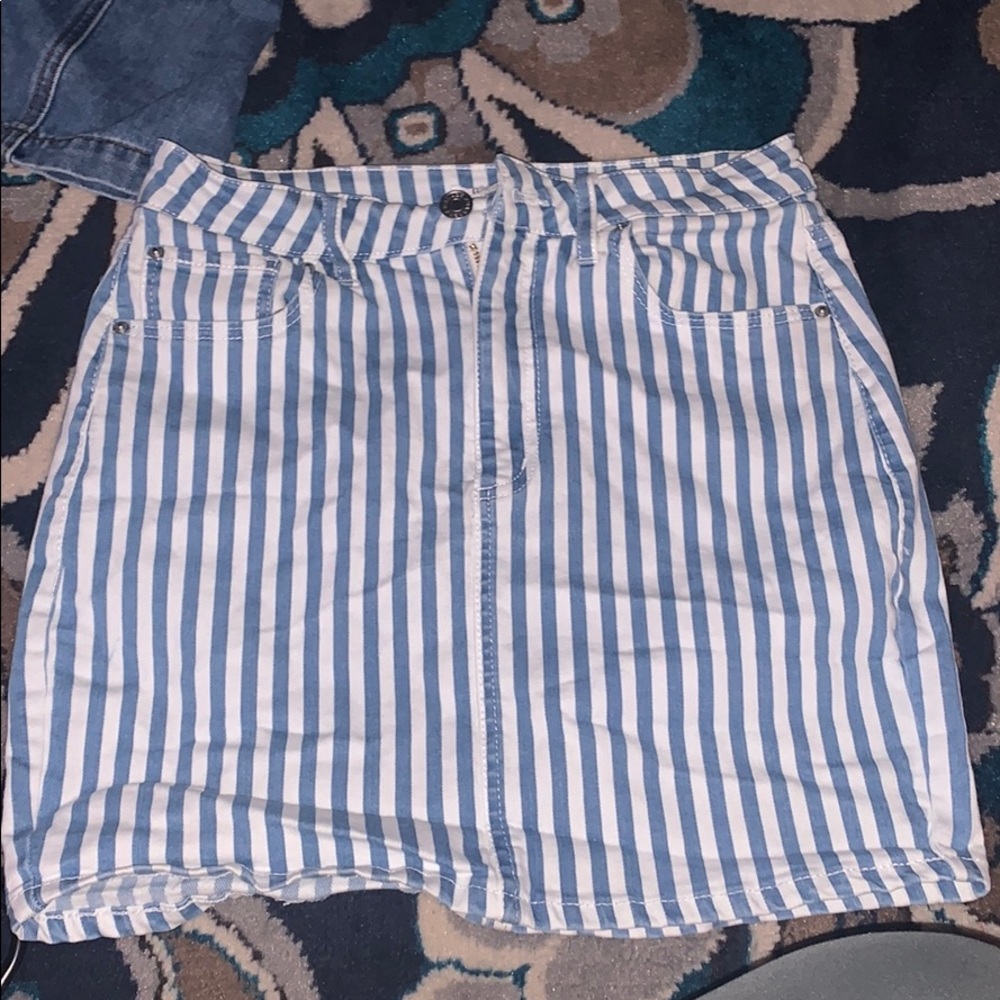 Garage striped skirt
